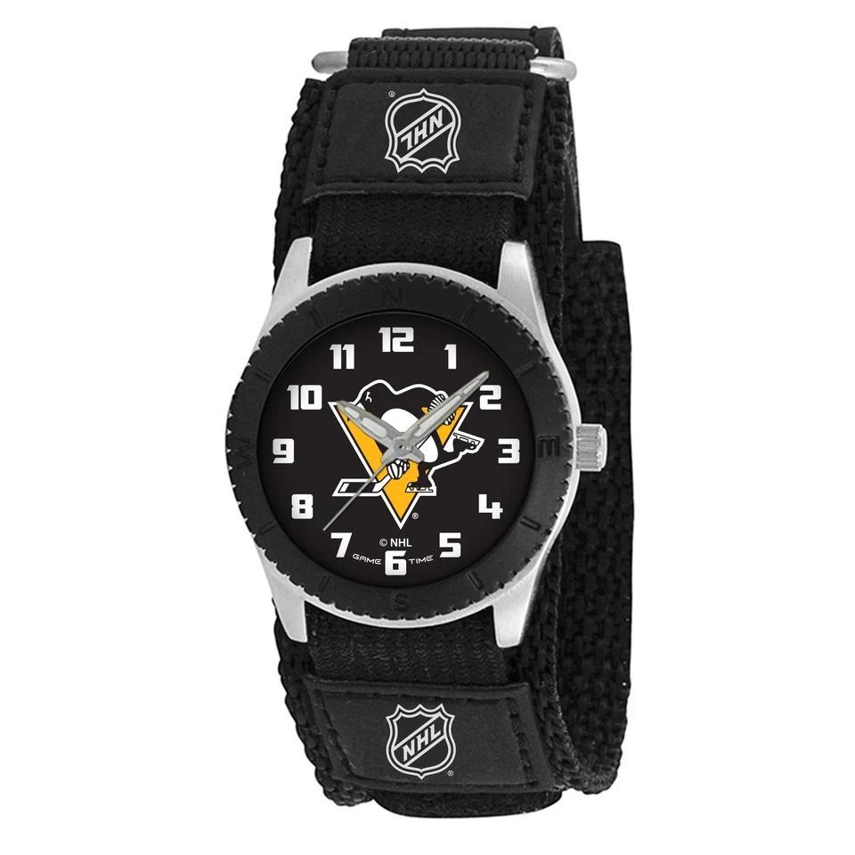 Pittsburgh Penguins Kids Rookie Watch Black Game Time NHL-ROB-PIT Youth Boys - Image 1 of 1