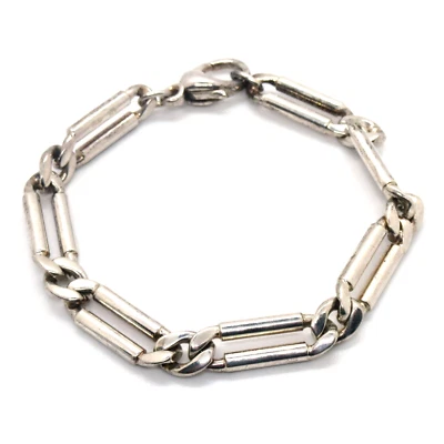 Quinn 925 Sterling Silber Figaro Armband Panzerarmband Silver Curb Necklace - Bild 1 von 4