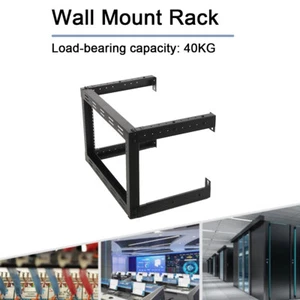 6U Wall Mount Open Frame 19'' Server Rack 320-500mm Depth adjustable new - Picture 1 of 14
