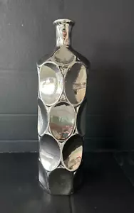 Silver Ceramic Bottle from Urban Trends Collection (24496) 14" tall - Picture 1 of 9