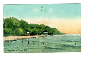 Postcard 1909 Balmy Beach Toronto Ontario Swimming. F - Picture 1 of 2