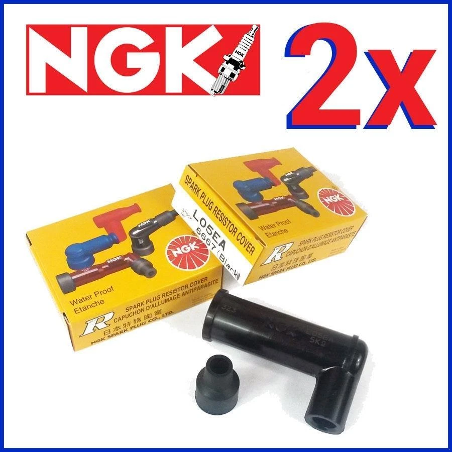 2X Ngk Connecteur de Bougie 6667 L05EA pour Aprilia Srv 850 I.e. ABS - Photo 1/1