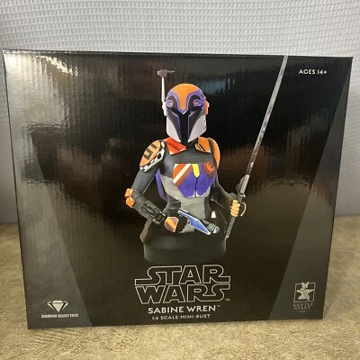 🔥 Star Wars: Rebels - Sabine Wren Escala 1/6 Mini Busto Suave Gigante Ahsoka Nuevo en Caja Foto 1 de 4