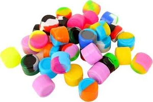 100 Pack 2ml Silicone Concentrate Containers Non-Stick Food Storage Jars - Picture 1 of 2