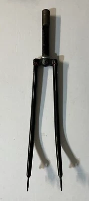 Black Steel Fork 1” Threaded Quick Release Road 27 X 1 1/4 - Image 1 of 4