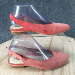 Earth Shoes Womens 7 M Uptown Ursula Mule Slingback Pink Faux Suede Buckled - Picture 1 of 17