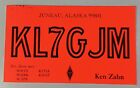 Alaska 1970 QSL Card Juneau Mendenhall Apartments Ken Zahn