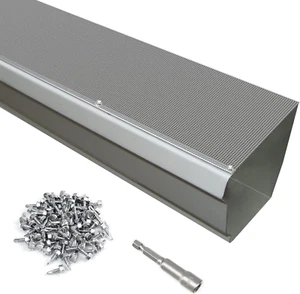 35 Pack Stainless Steel Micro Mesh Gutter Guard for 4", 5", 6" Gutter System, Un - Picture 1 of 8