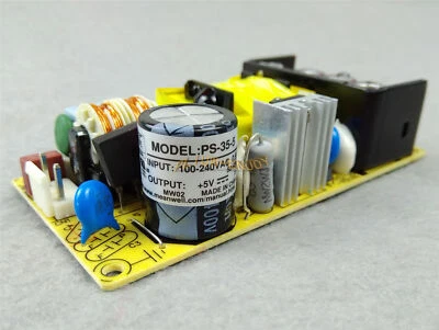 ONE New MEANWELL PS-35-5 5V 6A 30W bare board PCB power supply - Image 1 of 3