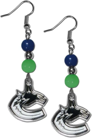 Siskiyou NHL Fan Bead Dangle Earrings Cover