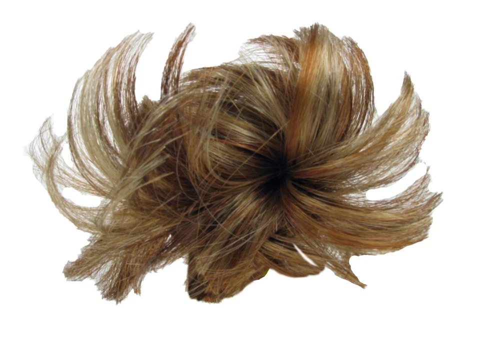 Extension Capelli Rosso Biondo Elasticizzati Fascia Messy Chignon Elastico per - Immagine 1 di 1