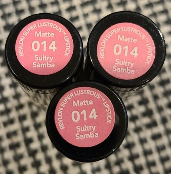 3x Revlon Super Lustrous Lipstick - Matte - 014 Sultry Samba - Image 1 of 1