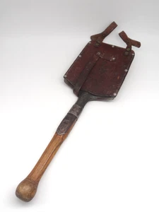 Rare Swiss Army Military Entrenching Tool Leather Sheath Shovel Spade 1939 WW2 - Picture 1 of 11