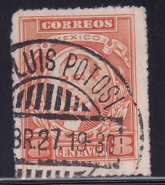 udl98 Мексика 1926 Бенито Хуарес Sc#666 Mc#596 Сан-Луис Потоси - Изображение 1 из 1