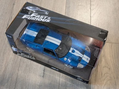 Fast and Furious Diecast Blue 2005 Ford GT 1:24 Scale Jada 97177 New In Box - Image 1 of 4