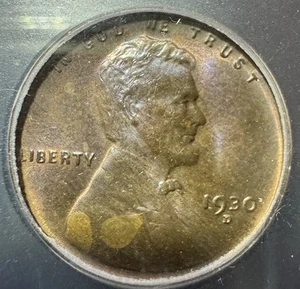 1930-D Lincoln Wheat Cent UNC Details ICG Beautiful Tone - Picture 1 of 4
