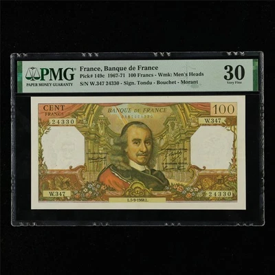1967-71 France Banque De France 100 Francs Pick#149c PMG 30 Very Fine - Image 1 of 4