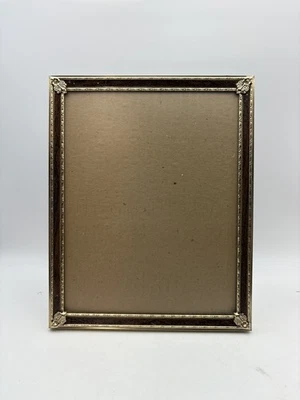 Marco de fotos decorativo floral vintage dorado y madera 8x10 8x10 mesa Foto 1 de 4