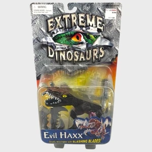 Extreme Dinosaurs Evil Haxx Deadly Velociraptor con lame vintage 1997 - nuovo - Foto 1 di 10