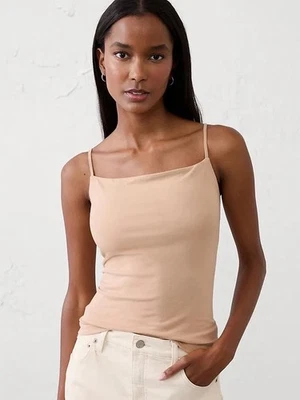Banana Republic Soft Stretch Nude Camisole Top Women's Tank Top Size M NWT - Image 1 of 4