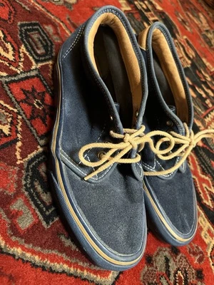 Para Hombres VANS Años 80 VANS Chukka Gamuza EE. UU. 8 Hechas en EE. UU. Azul Marino De Colección Raras Foto 1 de 4