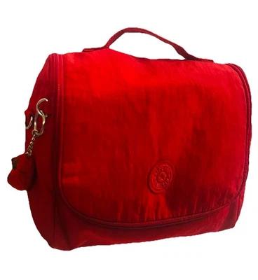 KIPLING INSULATED LUNCH BAG WITH MONKEY RED ZIP AROUND (NO SHOULDER STRAP) - Image 1 of 4
