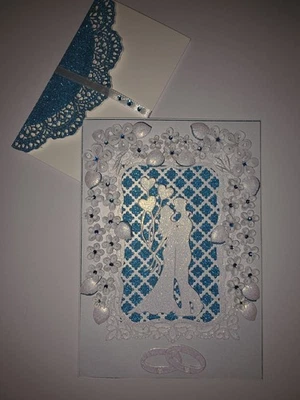 Grußkarte 2er-Set ♡Handarbeit♡DIN A5♡ Hochzeit Quilling  - Bild 1 von 4