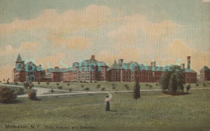Matteawan NY - STATE HOSPITAL & MAIN BUILDING - Postcard Beacon - Picture 1 of 2