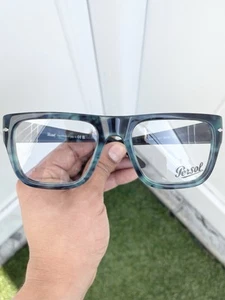 NWOT Persol 3348-V 3348 Blue 1211 Size 55/20 Designer Eyeglasses Made In Italy - Picture 1 of 6