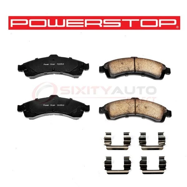 PowerStop Front Disc Brake Pad & Hardware Kit for 2004-2005 GMC Envoy XUV - bz Foto 1 de 4