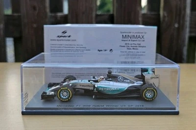 Mercedes F1 W06 Hybrid Winner US GP 2015 Lewis Hamilton 1:43 Spark - Bild 1 von 3