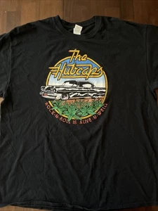 Herren Vintage T-Shirt Radkappen "Rock-N-Roll Is Still Alive" 80er Band Tour XL - Bild 1 von 5