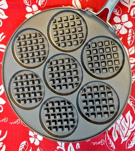 Nordic Ware Silver Dollar Waffle Griddle Pan, Makes 7 Mini Waffles, U.S.A. - Picture 1 of 4