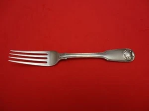 Fiddle & Shell by English Sterling Silver Dinner Fork 8" - Picture 1 of 2