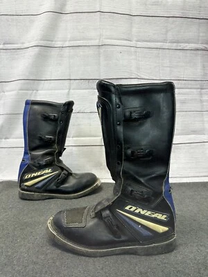 O’Neal Elements Leather motorcycle motocross Mx boots Size 12 Retro Vintage - Image 1 of 4