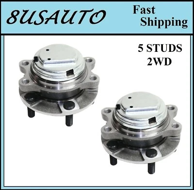 Conjunto de cojinete de cubo de rueda delantera compatible con Infiniti G25 2x2 2011-2012 (par) Foto 1 de 3