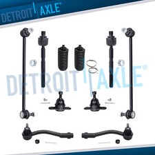 Inner Outer Tierods Front Sway Bar Lower Ball Joints for 2006-2011 Kia Rio Rio5