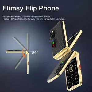 2.4" Mini Folding Cell Phone Bluetooth Speed Dial 2G GSM Mobile Phone 4 SIM NEW - Picture 1 of 16