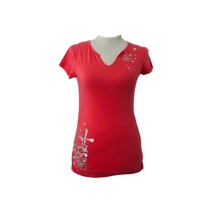 Mädchen großes Shirt Paket 29 rosa und silber Mini Kurzarm V-Ausschnitt - Bild 1 von 10