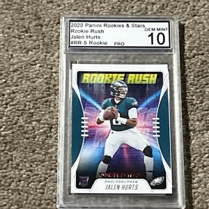 Jalen Hurts 2020 Panini Rookies & Stars Pro Edelstein neuwertig 10 - Bild 1 von 2