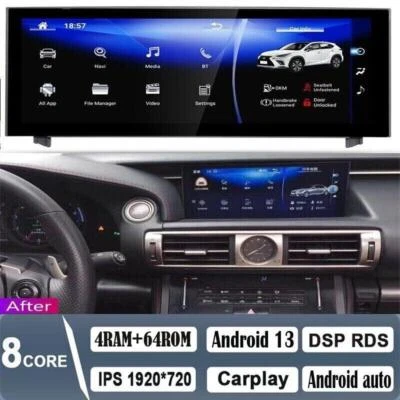 10.2" Android Navigation Car Gps Stereo Radio For Lexus Is Is250 Is300 4+64g - Image 1 of 4