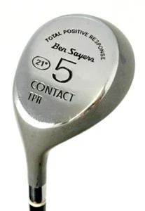 Vintage Left Handed Ben Sayers Contact TPR 21 Degree 5 Wood Regular Steel Shaft - Picture 1 of 5