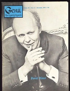 David Nixon Genii Magicians Magazine Nov. 1972 - contents in post - Picture 1 of 3