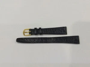 Hadley Roma Echtleder schwarz Uhrenarmband 14mm LS704 - Bild 1 von 6