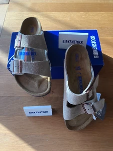Birkenstock Arizona Weichbettung Veloursleder Taupe Gr 40 normal NEU OVP - Bild 1 von 5