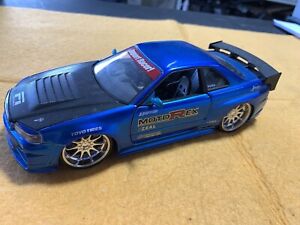 Jada Toys Import Racer 1:24 Blue Motorex Nissan Skyline GTR R34