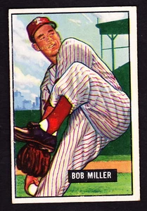 1951 BOWMAN #220 BOB MILLER PHILLIES - Picture 1 of 2