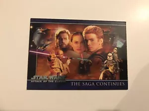 Star Wars, Attack of the Clones Promo #P1 card; Topps 2002 NM; Obi WAN, Anakin - Picture 1 of 6
