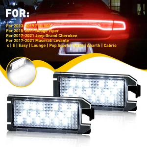 For 2013-2020 Fiat 500 Maserati Levante Dodge Viper LED License Plate Lights Kit - Picture 1 of 12