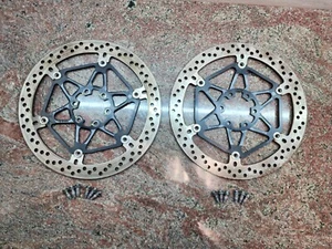 2017-25 Aprilia RSV4 Tuono 1100 Front Brake Rotors Set Brembo 2B001135 2B001136 - Picture 1 of 9